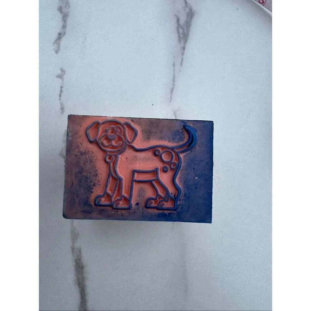 Cartoon Dog Rubber Stamp